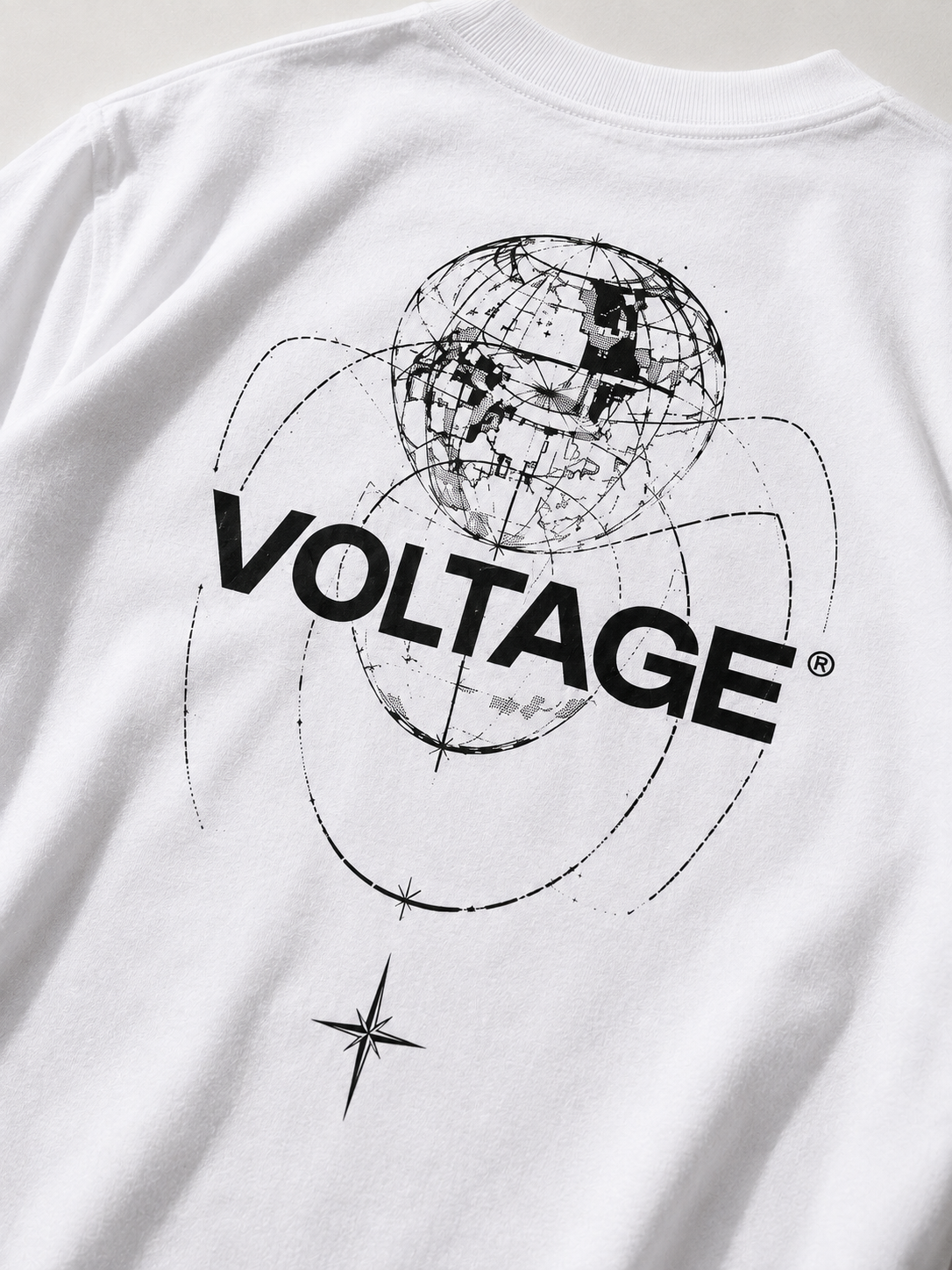 VOLTAGE SIGNATURE TEE — WHITE
