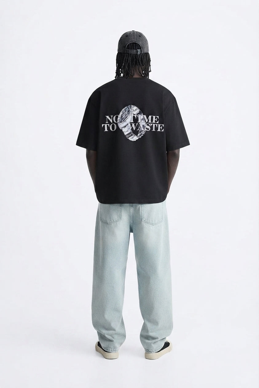 VOLTAGE WATCH TEE — BLACK